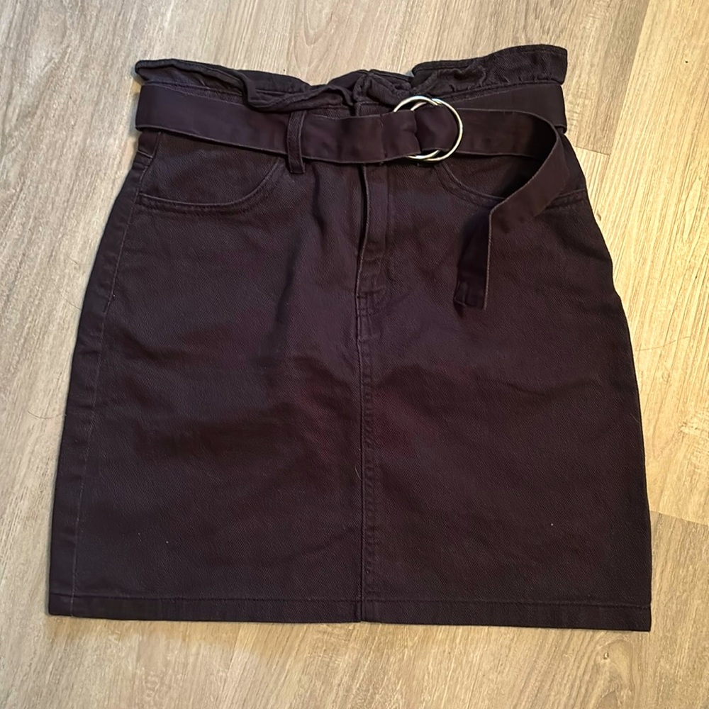 Denim Skirt w/ Belt